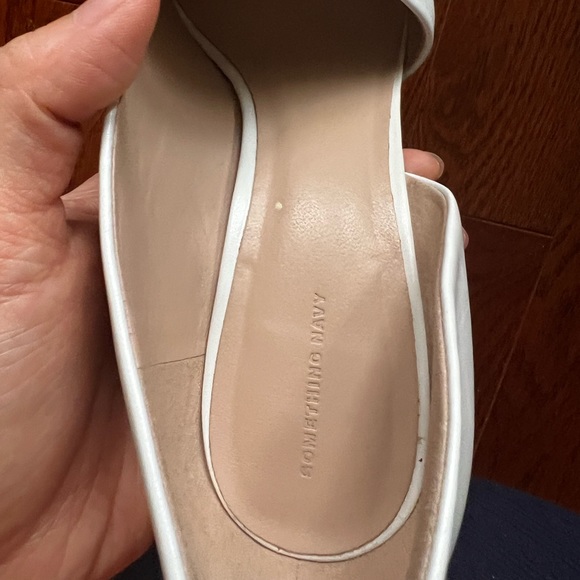 Something Navy Dina Pumps - White Leather - Picture 8 of 16